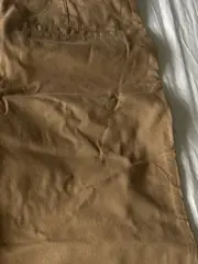 Vorschaubild 3 von Damen Stoffhose Beige Gr. 34 Casual Uni Baumwolle