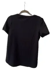 Vorschaubild 3 von Damen T-Shirt Basic Kurzarm Schwarz Größe M Rundhals