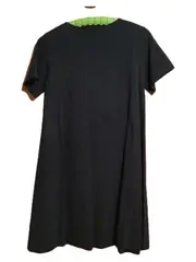 Vorschaubild 3 von Freizeitkleid Damen Gr. 36 S Blau A-Linie Kurzarm Baumwolle Minimalistisch