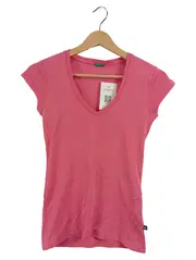 Vorschaubild 1 von Damen T-Shirt V-Ausschnitt Pink Gr. S Basic