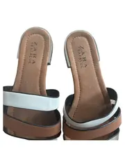 Vorschaubild 4 von Trafaluc Damen Sandalen Gr. 36 Metallic-Look Slip-On Freizeit