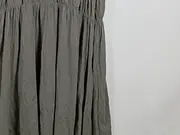 Vorschaubild 4 von Damen Maxikleid Grün Gr. M Baumwolle mit Puffärmeln