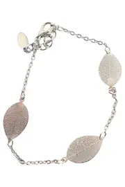 Vorschaubild 1 von LBVYR Damen Armband Silber Charmant Blatt-Design 20cm