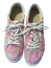 Vorschaubild 3 von Damen Sneaker low Gr. 40 Mehrfarbig Rosa Beige Casual Freizeitschuh