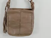 Vorschaubild 3 von Umhängetasche Damen Leder Braun Casual Fransentasche Schultertasche