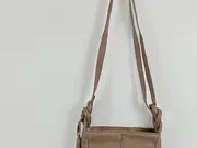 Vorschaubild 2 von Umhängetasche Damen Leder Braun Casual Fransentasche Schultertasche