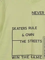 Vorschaubild 2 von Kinder T-Shirt Gr. 140 Grün Skateboard-Print Schriftzug Casual