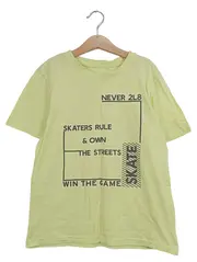 Vorschaubild 1 von Kinder T-Shirt Gr. 140 Grün Skateboard-Print Schriftzug Casual