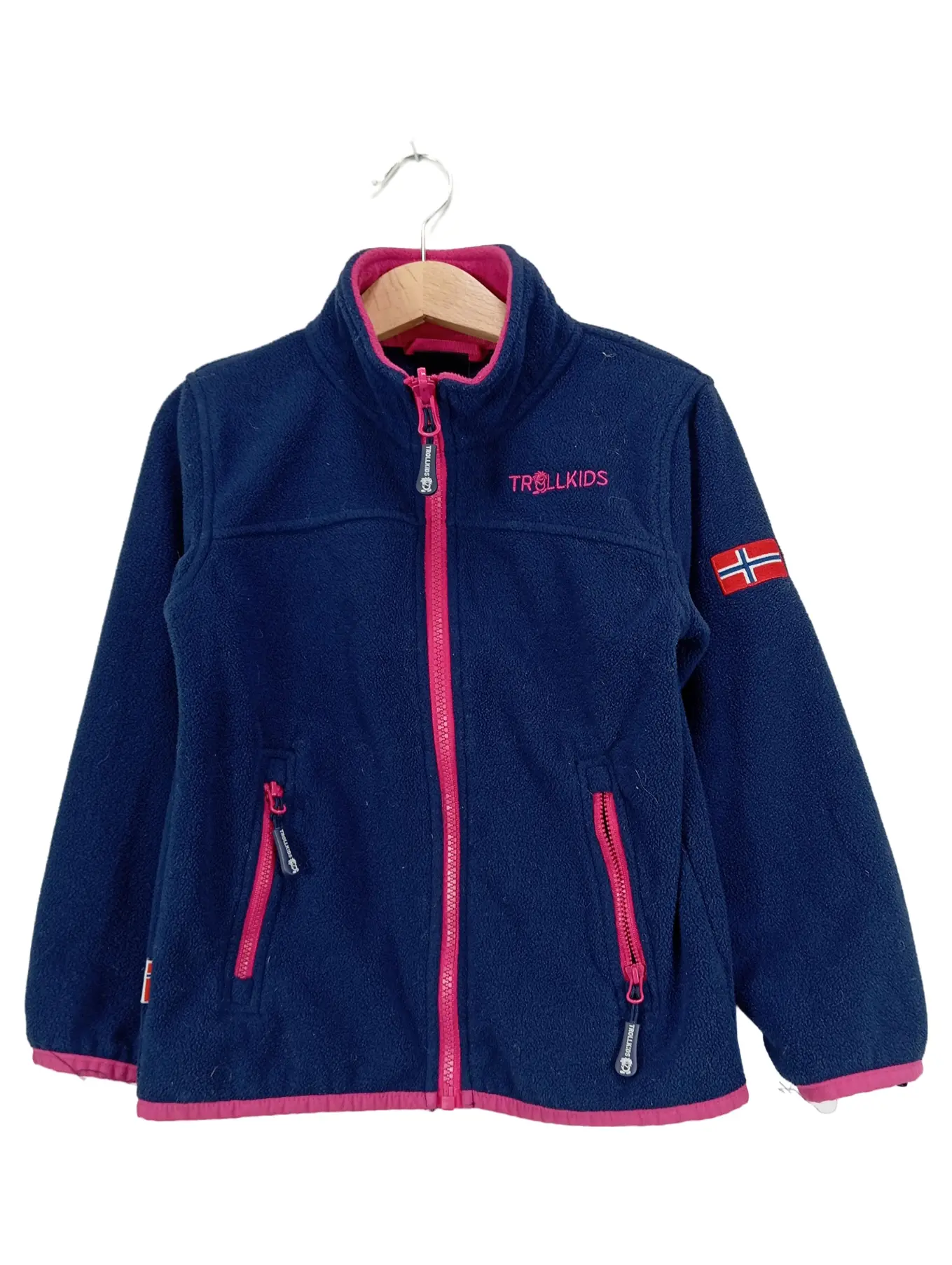 TROLLKIDS Fleecejacke Kinder Mädchen Gr. 116 Blau Outdoor