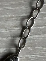 Vorschaubild 6 von Damen Halskette Blatt Anhänger Silber 48cm Metall Minimalistisch