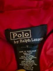 Vorschaubild 2 von Kinder Trainingsjacke Rot Gr. 122 (7) Kapuze Logo