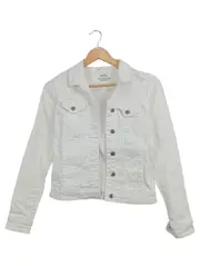 Vorschaubild 1 von EDC Jeansjacke Damen Gr. 34/XS Weiß Casual Baumwolle