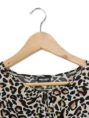 Vorschaubild 2 von Damen Bluse Langarm Leopardenmuster Gr. M Animal-Print