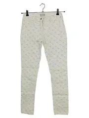 Vorschaubild 1 von Kinder Stoffhose Beige Blumenmuster Gr. 164 Casual Baumwolle