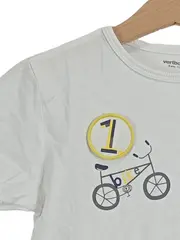 Vorschaubild 3 von T-Shirt Kinder Grafik Druck Weiß Baumwolle Gr. 128