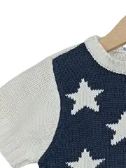 Vorschaubild 2 von Pullover Sterne Kurzarm Mehrfarbig Kinder Gr. 110