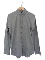 Vorschaubild 1 von Herren Freizeithemd Slim Fit Gr. 40 KW 40 Grau Kariert Baumwolle