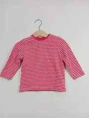 Vorschaubild 2 von Langarmshirt Kinder Gr. 80 Rot Gestreift Casual