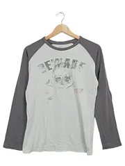 Vorschaubild 1 von Boys Langarmshirt Totenkopf Print Gr. 13-14 Jahre 164 Grau