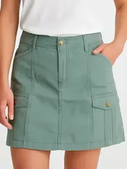 Vorschaubild 3 von EDC Damen Cargo Shorts Gr. 40 Grün Baumwolle Freizeit Sommer