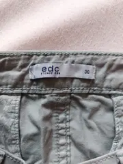 Vorschaubild 5 von EDC Damen Cargo Shorts Gr. 40 Grün Baumwolle Freizeit Sommer