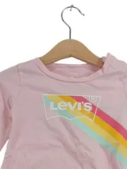 Vorschaubild 3 von Langarmshirt Mädchen Gr. 92 Rosa Regenbogen Logo Glitzer