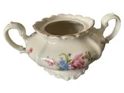Vorschaubild 1 von Zuckerdose Pompadour Porzellan Klassisch Weiß Blumenmuster Festlich