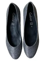 Vorschaubild 3 von Soft & Smart Damen Pumps Gr. 38 Silber Glitzer Elegant