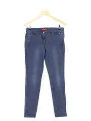 Vorschaubild 1 von Damen Stoffhose Gr. 34 XS Blau Casual Business Chino Hose