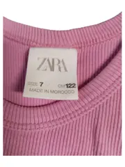 Vorschaubild 2 von Mädchen Sommerkleid Rosa Gestreift Gr. 122 Trägerkleid Baumwolle
