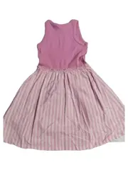 Vorschaubild 3 von Mädchen Sommerkleid Rosa Gestreift Gr. 122 Trägerkleid Baumwolle