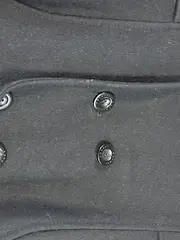 Vorschaubild 3 von Damen Wollmantel Kurzmantel Schwarz Gr. 42 Wolle Klassisch