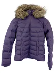 Vorschaubild 1 von Damen Steppjacke Lila Gr. 34;XS Outdoor Winterjacke Kapuze Fell