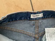 Vorschaubild 7 von High Waist Distressed Jeans Shorts Damen Blau W24 Fransen