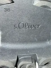 Vorschaubild 5 von Damen Loafer Slipper Lackleder Optik Schwarz Gr. 38 Kette