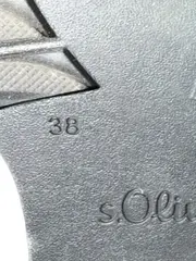 Vorschaubild 6 von Damen Loafer Slipper Lackleder Optik Schwarz Gr. 38 Kette