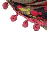 Vorschaubild 5 von Schlauchschal Damen Loop Schal Leopard Neon Bommel Mehrfarbig