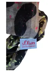 Vorschaubild 7 von Schlauchschal Damen Loop Schal Leopard Neon Bommel Mehrfarbig