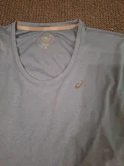 Vorschaubild 5 von Damen Sport Shirt Laufshirt Gr. XL Blau Meliert Funktionsshirt