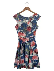 Vorschaubild 1 von Taifun Damen Sommerkleid Gr. 28 Mehrfarbig Romantisch Blumenmuster
