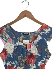 Vorschaubild 4 von Taifun Damen Sommerkleid Gr. 28 Mehrfarbig Romantisch Blumenmuster