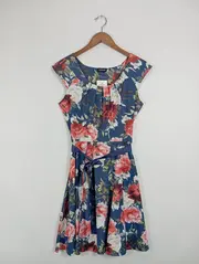 Vorschaubild 2 von Taifun Damen Sommerkleid Gr. 28 Mehrfarbig Romantisch Blumenmuster