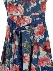 Vorschaubild 3 von Taifun Damen Sommerkleid Gr. 28 Mehrfarbig Romantisch Blumenmuster