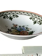 Vorschaubild 2 von Dekoschale Porzellan Blumenmuster Weiß 16cm