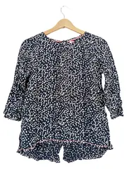 Vorschaubild 1 von Kinder Langarmshirt Blau Punkte Gr. 164 Casual