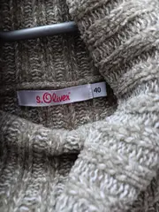 Vorschaubild 4 von Damen Pullover Rollkragen Rippstrick Gr. 40 Oliv Casual