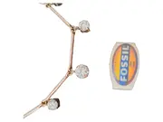 Vorschaubild 2 von Damen Halskette Anhänger Elegant Gold Strass Kette 44cm