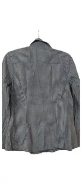 Vorschaubild 2 von Hemdbluse kariert Grün Gr. 40/L Damen Langarm Baumwolle