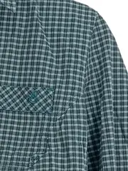 Vorschaubild 6 von Hemdbluse kariert Grün Gr. 40/L Damen Langarm Baumwolle