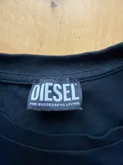 Vorschaubild 3 von Herren T-Shirt Logo Oval Print Schwarz Gr. L Streetwear